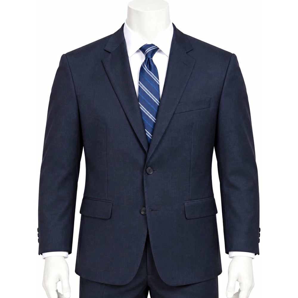 IZOD Men's NEW Navy Blue Herringbone Sport Coat Blazer 38R Handsome Suit Jacket